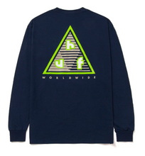 Load image into Gallery viewer, HUF High Adventure L/S Tee Navy