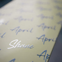 Load image into Gallery viewer, APRIL SHANE O&#39;NEILL - SCRIPT LOGO - YELLOW
