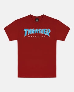 Thrasher Outlined Shirt Cardinal