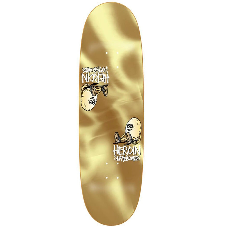 Heroin Symmetrical Gold Egg Deck 9.25”